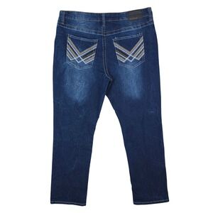 Method Jeans Mens 36x30 Dark Marble Blue Straight Leg Stretch Y2K‎ Streetwear